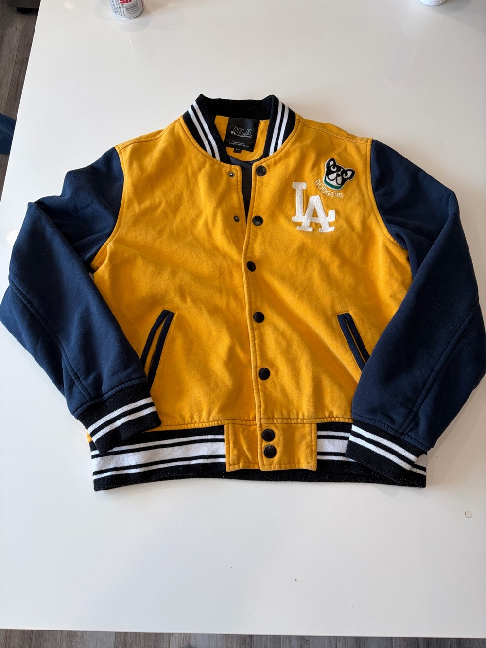 MLB Los Angeles Dodgers Varsity Jacket – Size 90 (Small Fit) – Yellow/Navy